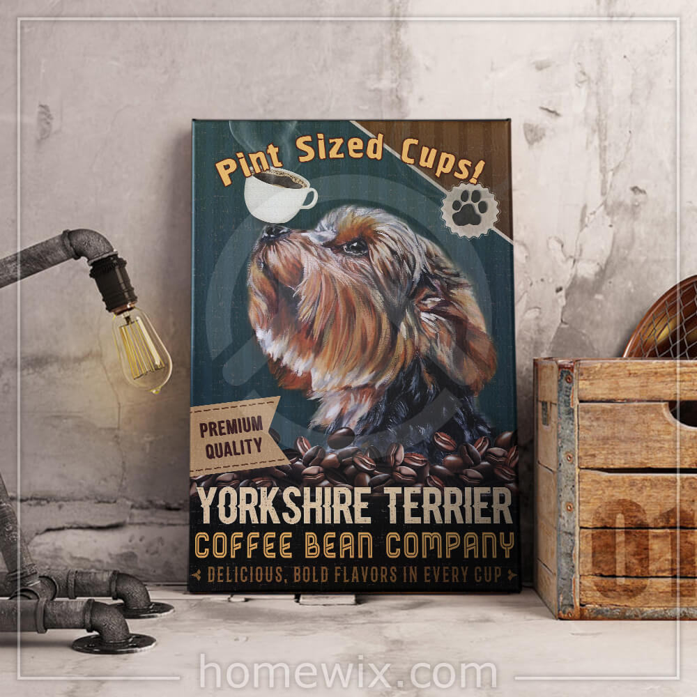 Yorkie Coffee Company Canvas Prints Canvas Art Wall Art Prints Wall Art ...