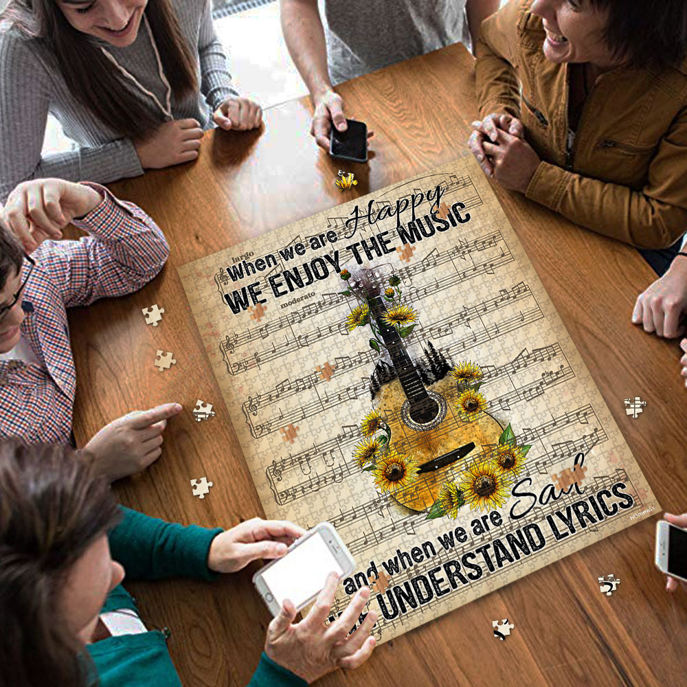 Enjoy The Music Jigsaw Puzzle When We Are Happy We - HomeWix