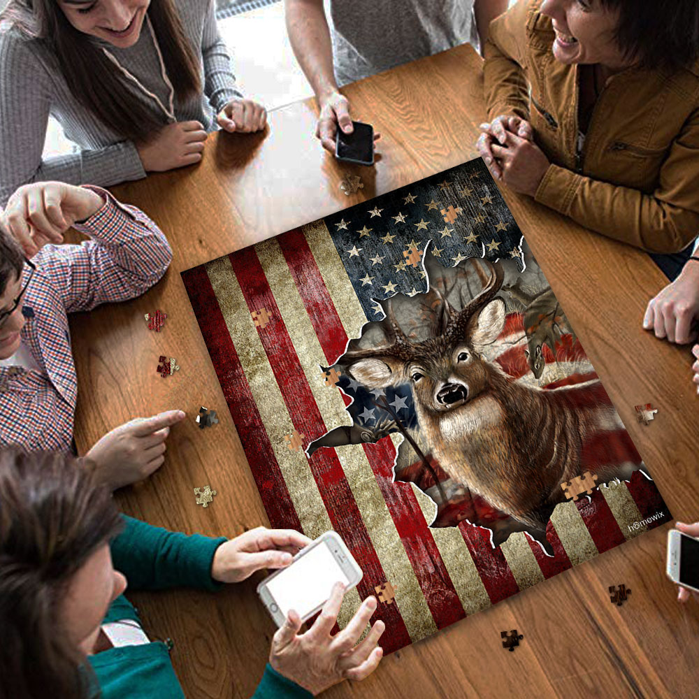 Deer Hunting American US Jigsaw Puzzle HomeWix
