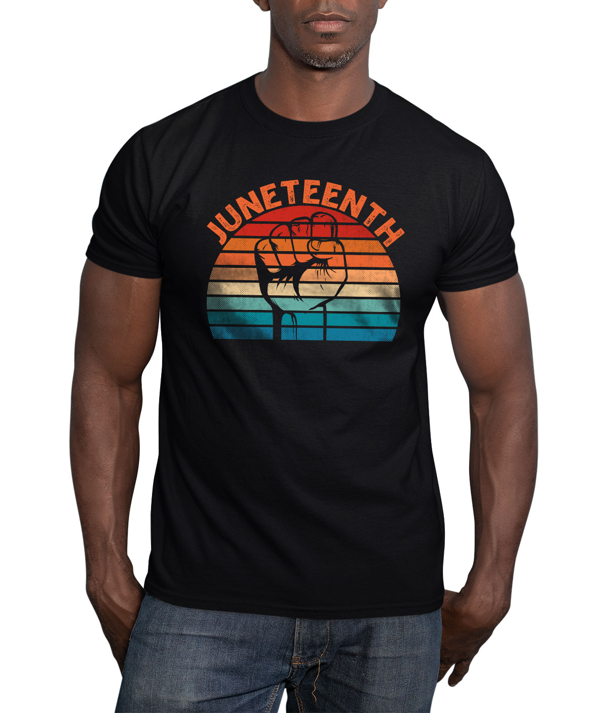 Vintage T-Shirt – Retro Style Black African American Pride Juneteenth ...
