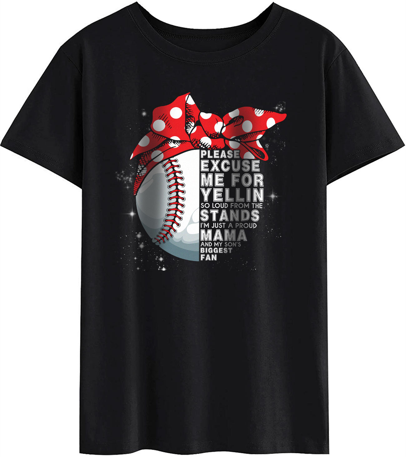 s Baseball Mom Voice Funny Mama Mother's Day Shirt