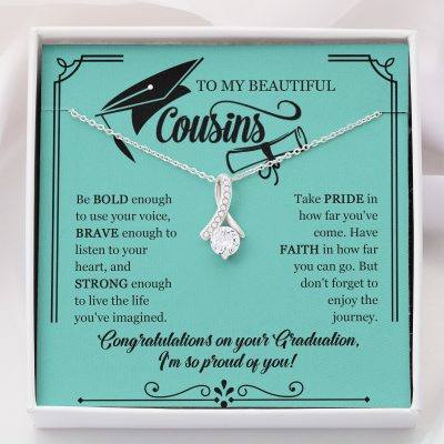 Cousin Necklace – Graduation Necklace Gift For Cousin Congrat ...