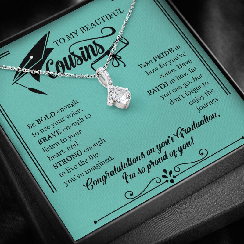 Cousin Necklace – Graduation Necklace Gift For Cousin Congrat ...