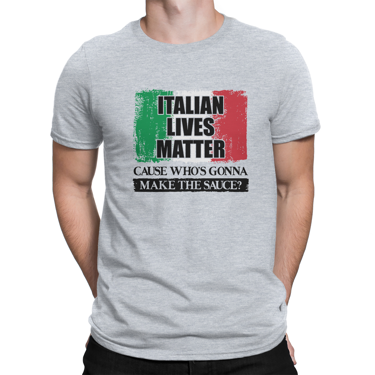 Funny T-shirts – Italian Lives Matter Cause Who's Gonna Make The Sauce Novelty Gifts Tee Crew Short Sleeve Gifts – HomeWix