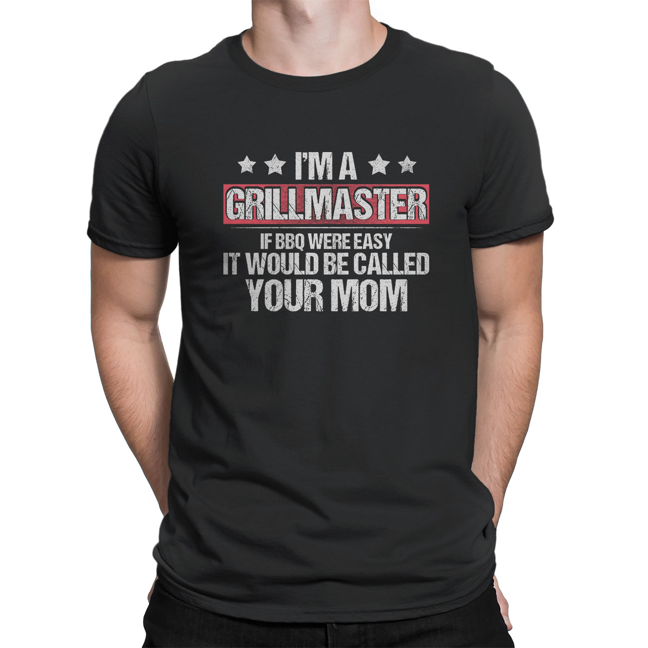 Men’s Funny T-shirts – I’m A Grillmaster If BBQ Were Easy It Would Be ...