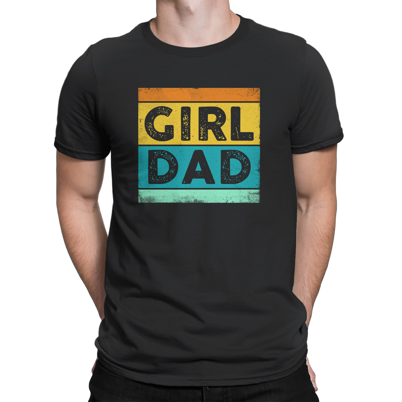 dad with daughters shirt