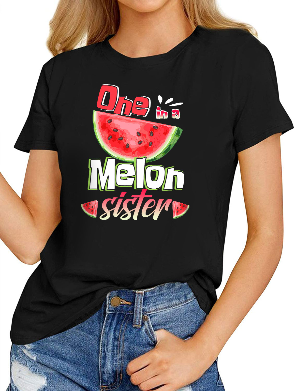 Women’s Fashion T-Shirts – Family Watermelon Matching Group Shirt One ...