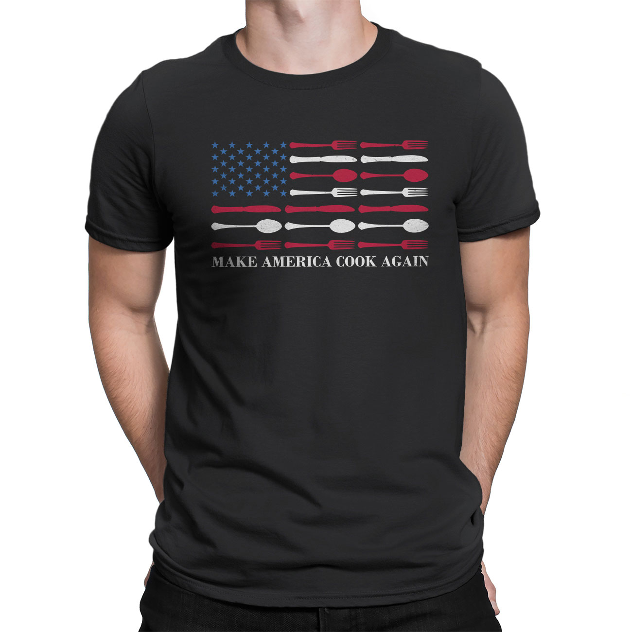 Graphics T-Shirts – Make America Cook Again Cooking Chef American Flag ...