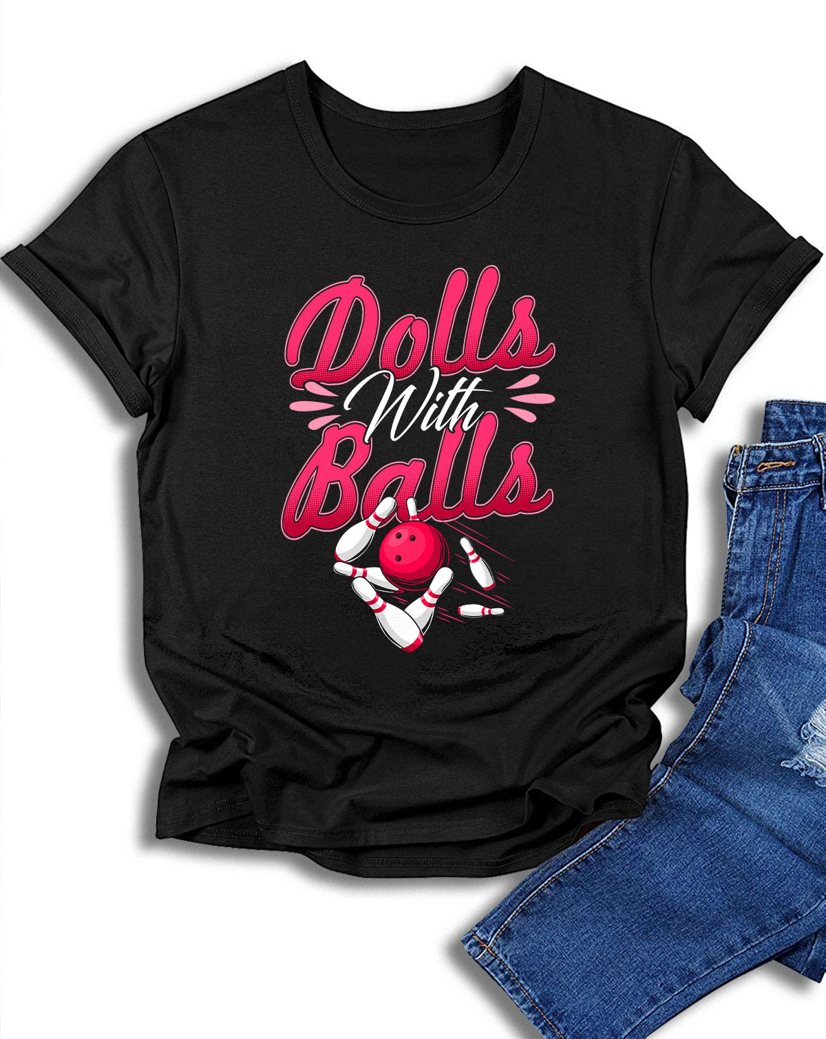 Girl got ball bowling sack clear funny shirt' Unisex Baseball T