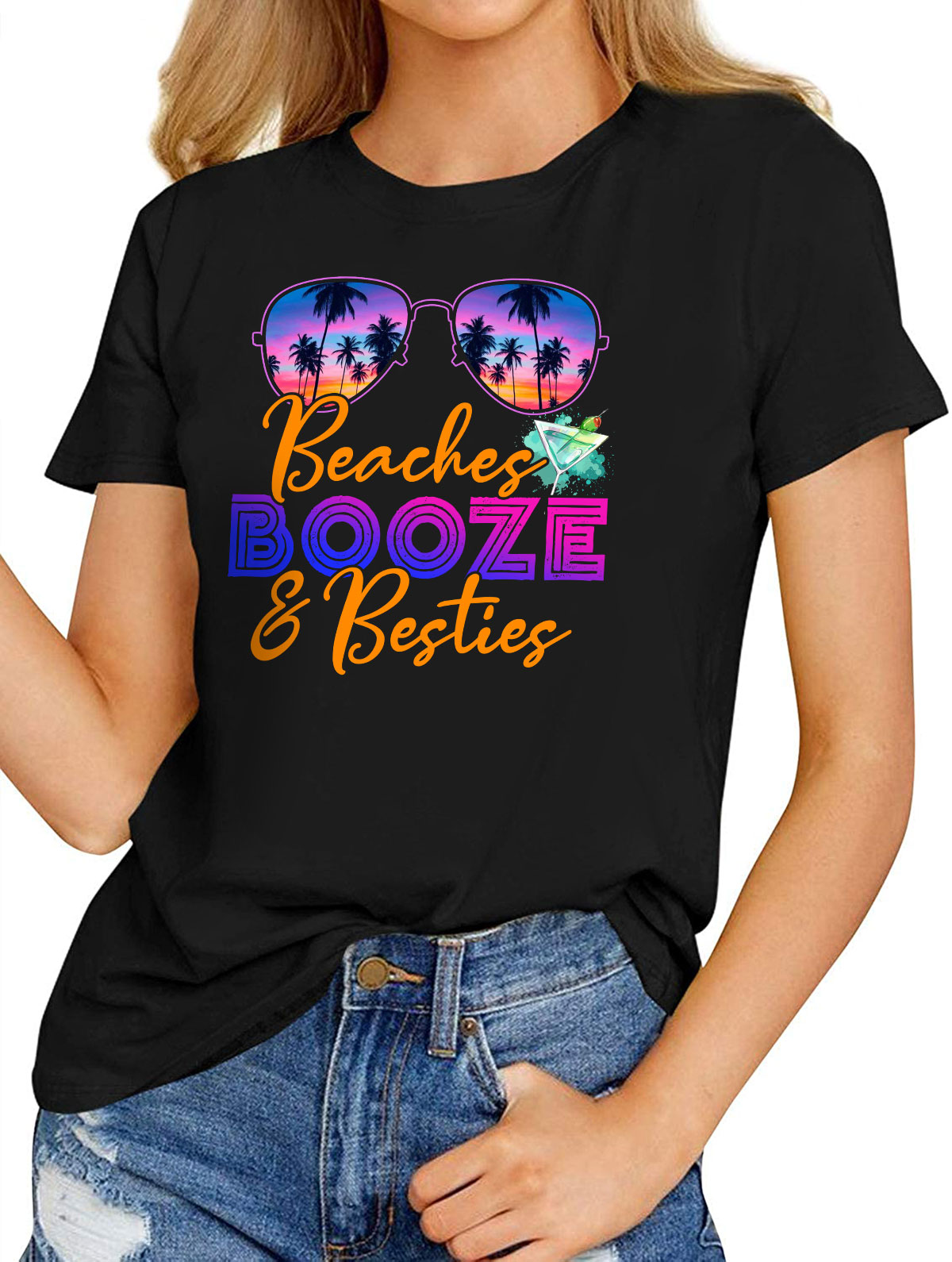  Womens Girls Trip 2024 Cute Girls Weekend Friends Matching  Vacation V-Neck T-Shirt : Clothing, Shoes & Jewelry