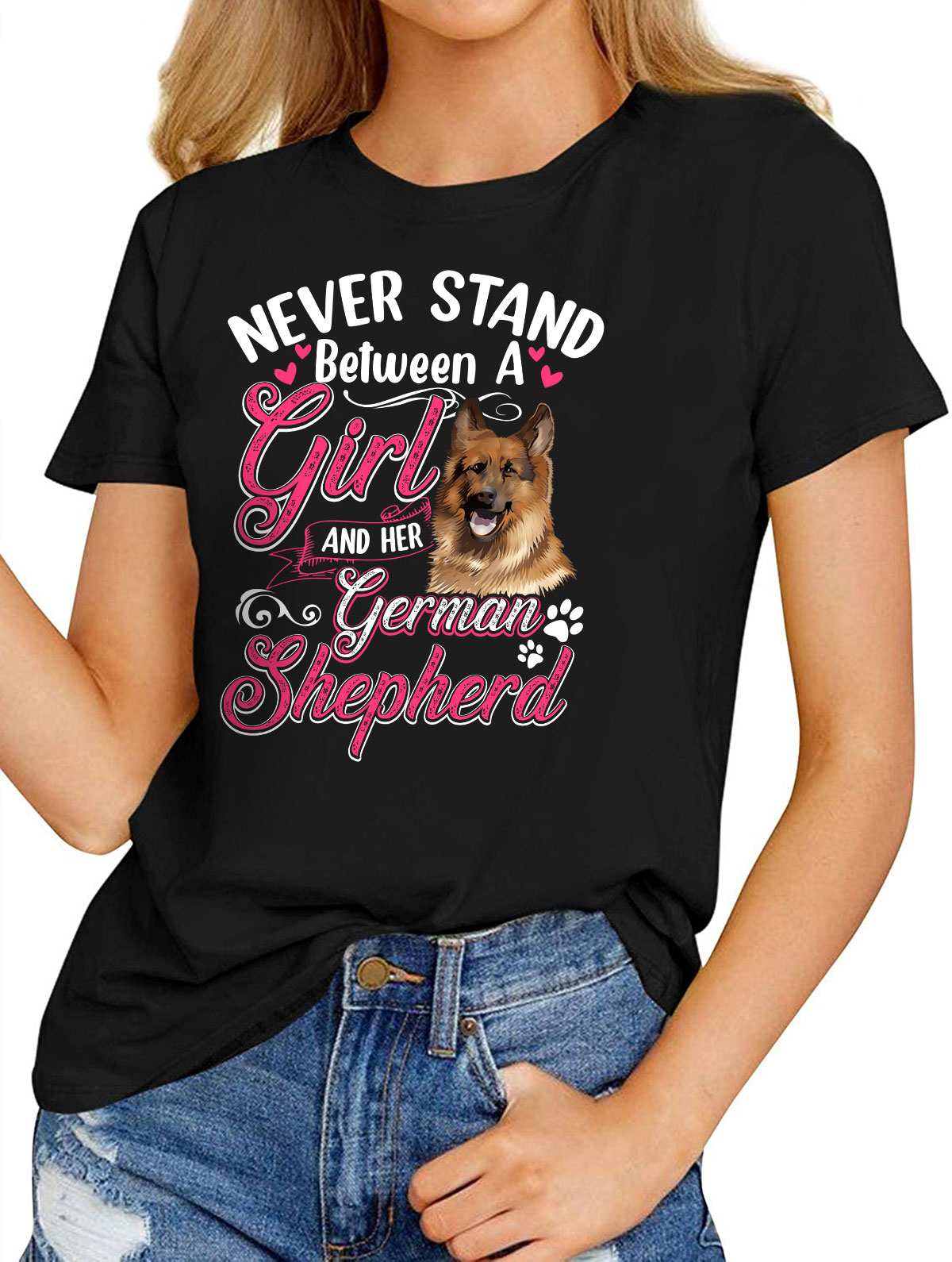 women's german shepherd t shirts