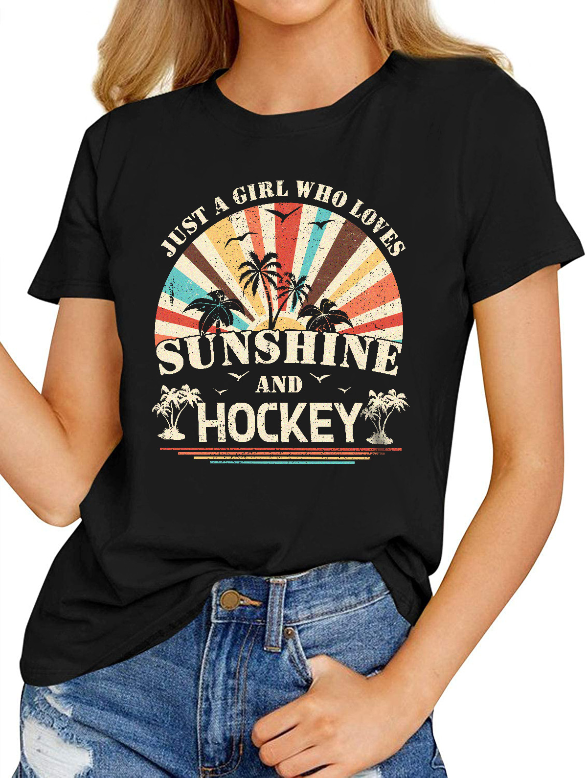Just a Girl Who Loves Hockey T-shirt