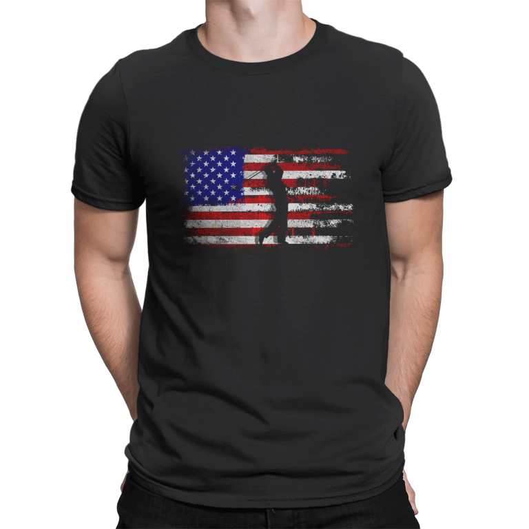 american flag golf shirt