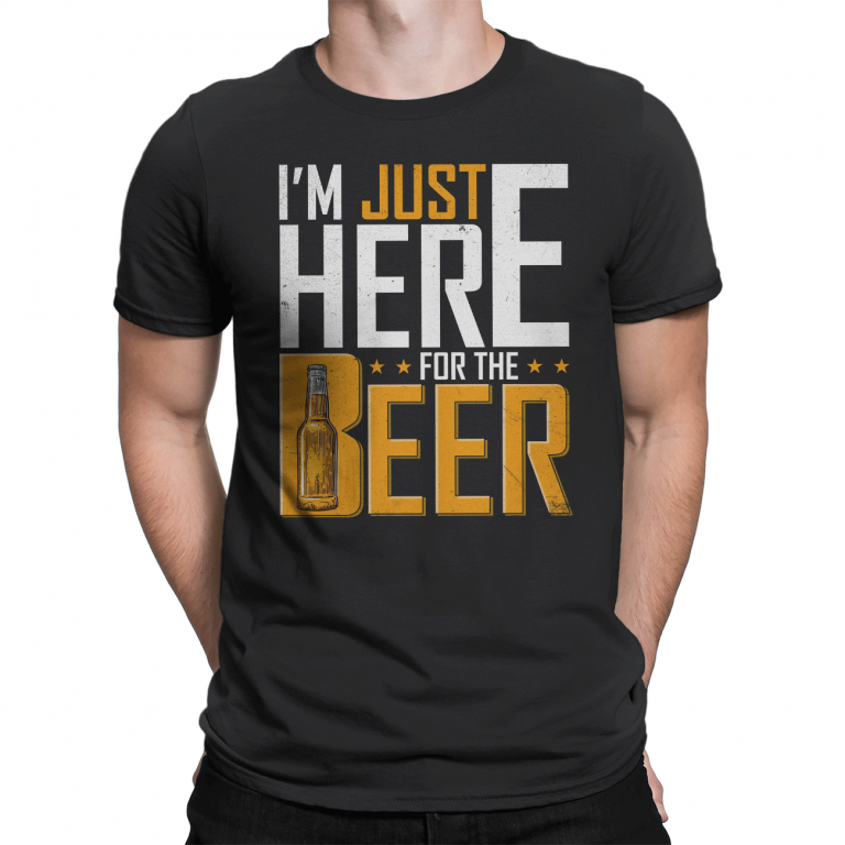 Graphics T-Shirts – I’m Just Here For The Beer Funny Drinking Vintage ...