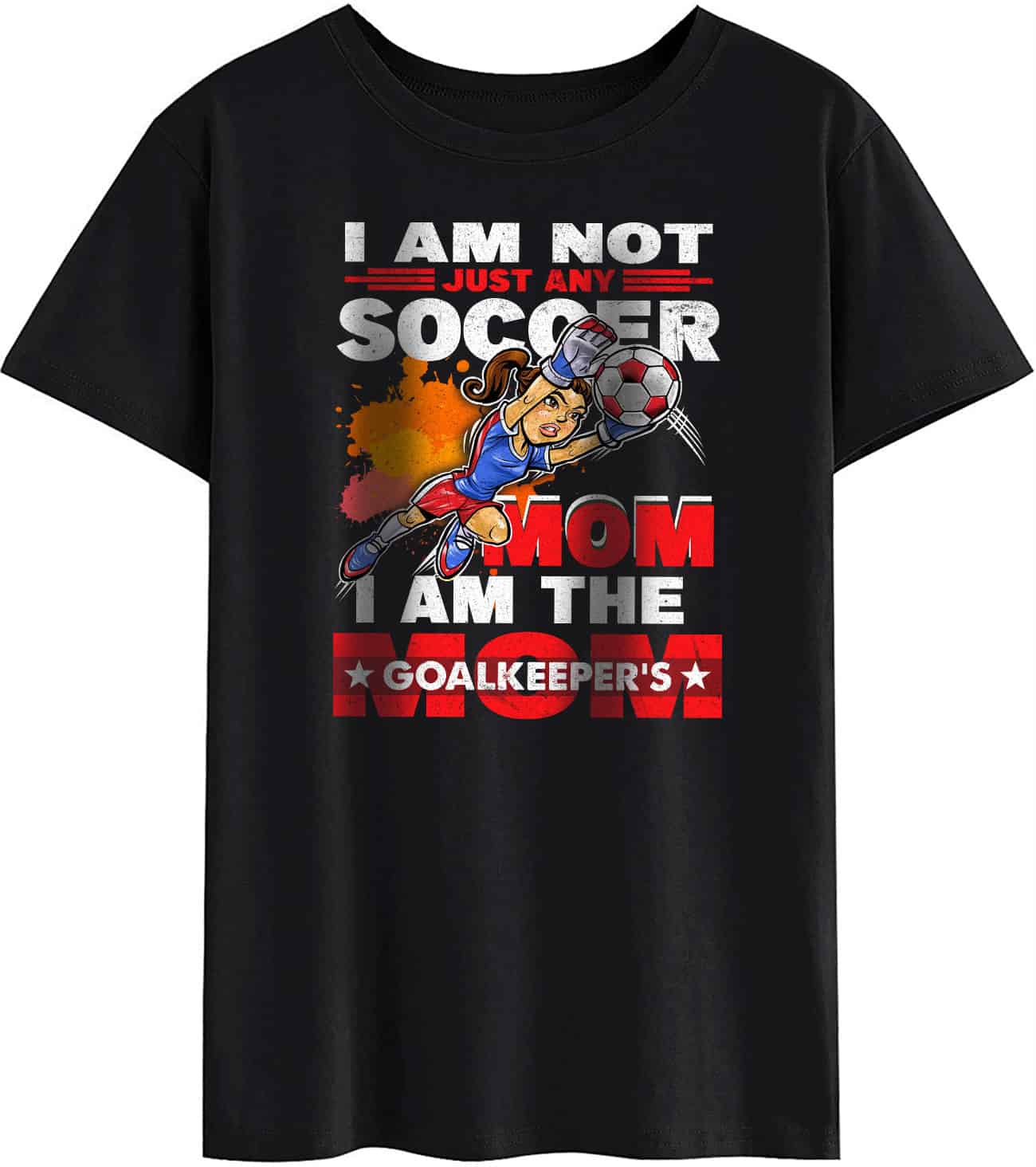 Måned Pebish Lamme Women's T-Shirts – Goalkeeper Mom Soccer Goalie Mama Mommy Mother Sports  Love Gift Shirt – Crew Neck Short Sleeve – HomeWix