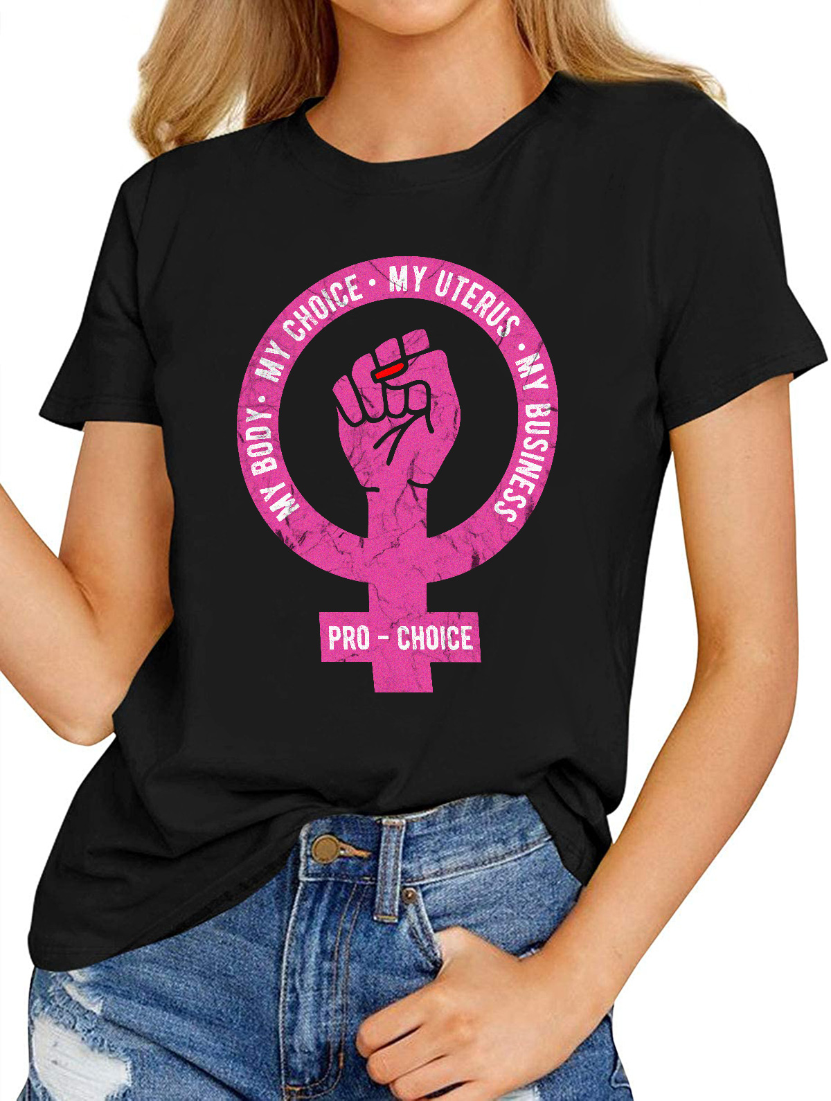 Vintage T-Shirt – My Body My Choice My Uterus My Business Feminist Gift ...