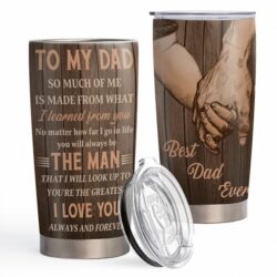 Best Dad Ever Flagwix Stainless Steel Tumbler Father's Day Gifts