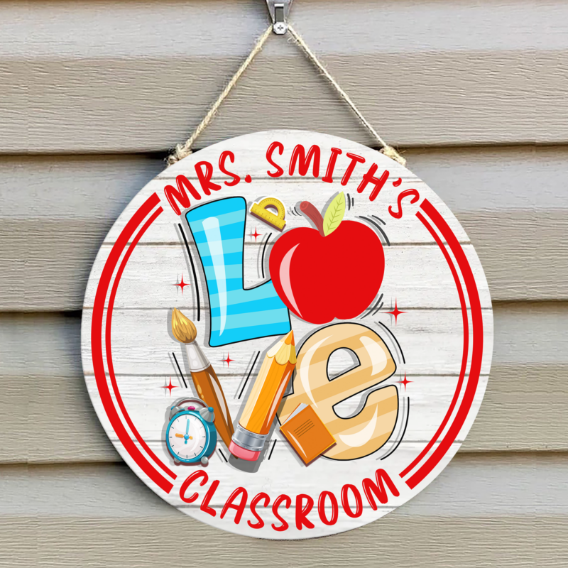 flagwix-personalized-back-to-school-sign-custom-round-wooden-teacher